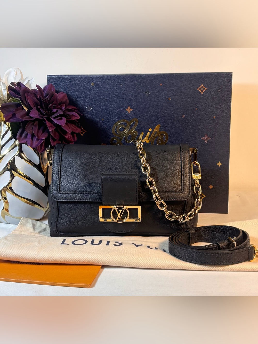 Louis Vuitton Dauphine Soft Mm Noir